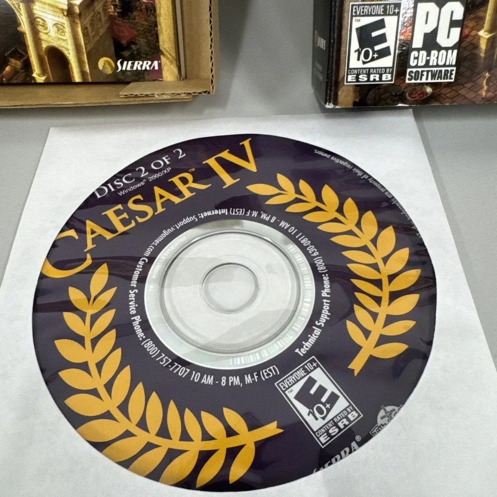 Caesar IV‎ (PC CD-ROM, 2006) Disc 2 Only With Manual